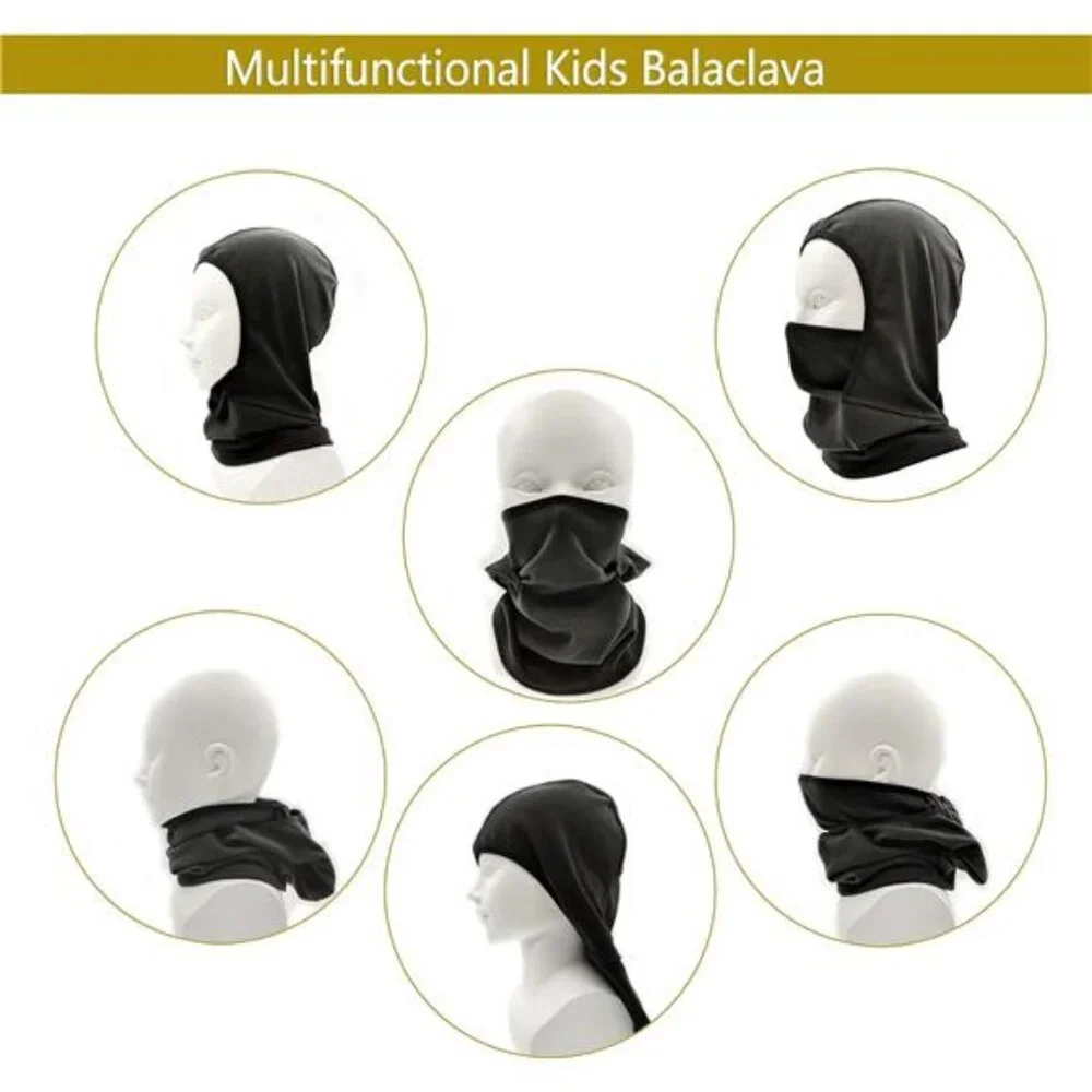 Kids Balaclava Ski Mask Windproof Fleece Neck Warmer Gaiter Winter Face Warmer